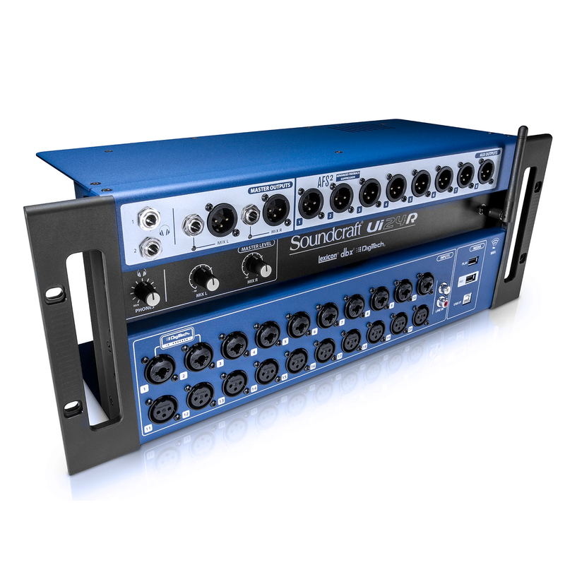 Mesa de Som Digital Soundcraft Ui24R – 24 Canais com Wi-Fi Integrado