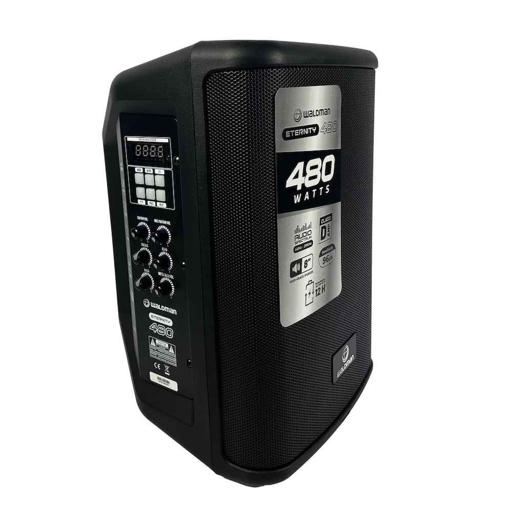 CAIXA AMPLIFICADA 8" COM BATERIA WALDMAN ET-480