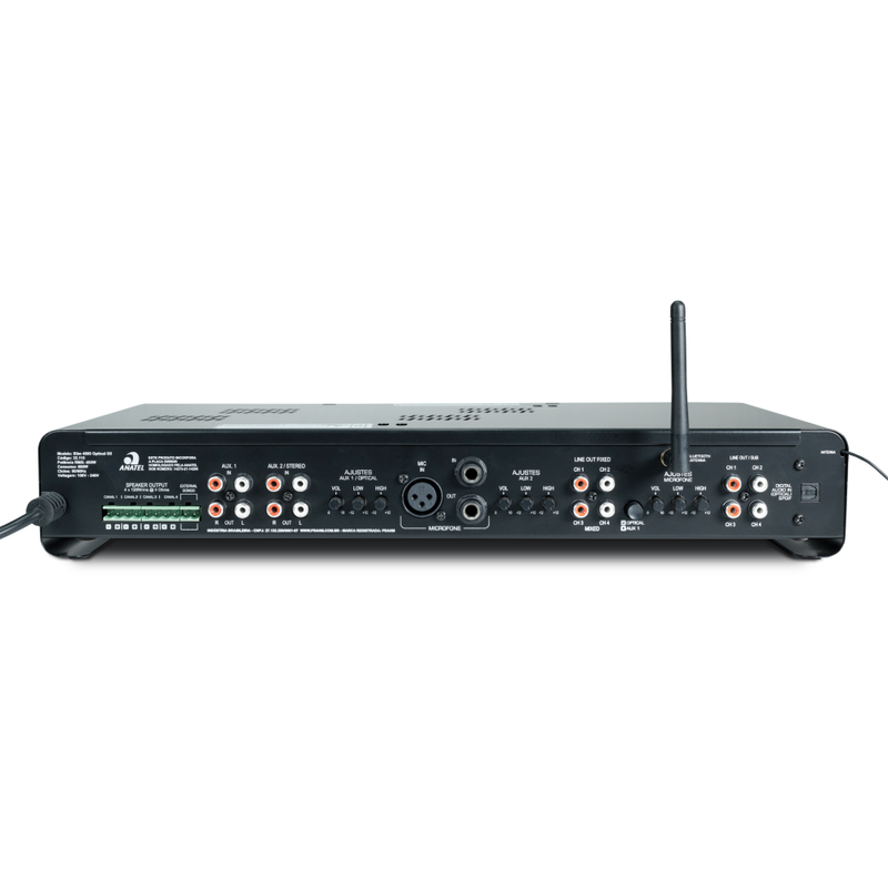 AMPLIFICADOR SLIM 4500 OPTICAL G5 FRAHM MULTI CANAL