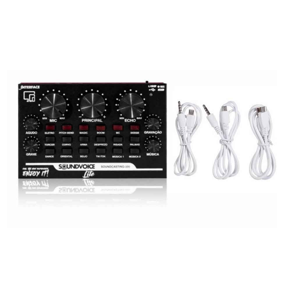INTERFACE DE ÁUDIO SOUNDVOICE LITE SOUNDCASTING 300