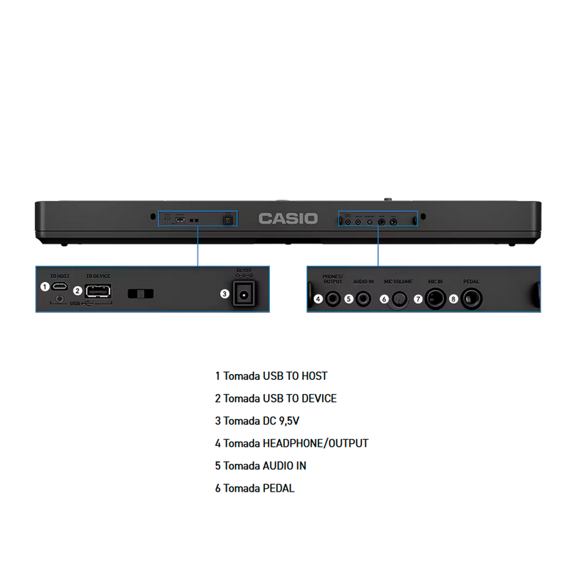 TECLADO DIGITAL CASIO CTS400C2 BT