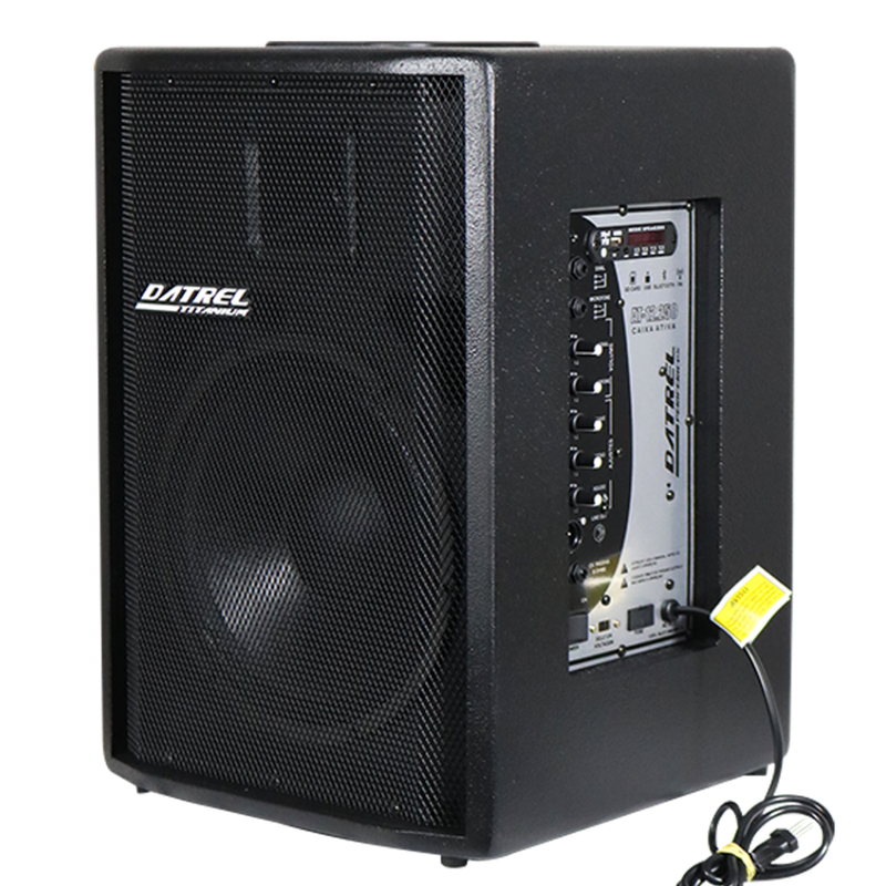 Datrel AT12-250 Bluetooth – Caixa Ativa 12″ com 250 W RMS, Bluetooth, USB, SD e F