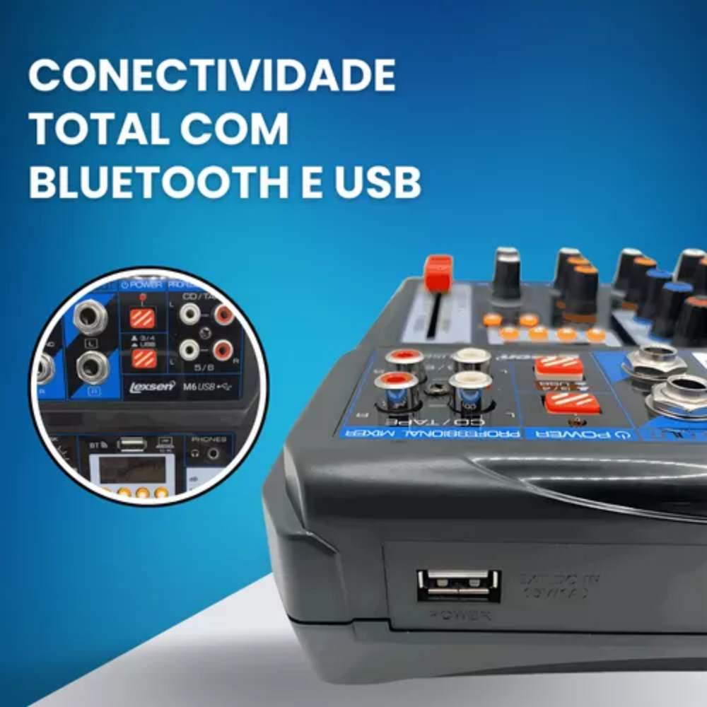 MESADE SOM 6 CANAIS M6 LEXSEN