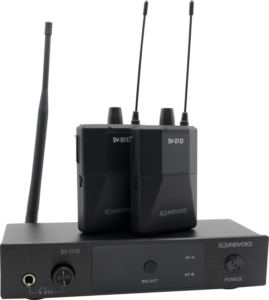 RETORNO SEM FIO DUPLO IN-EAR SOUNDVOICE SV-01D