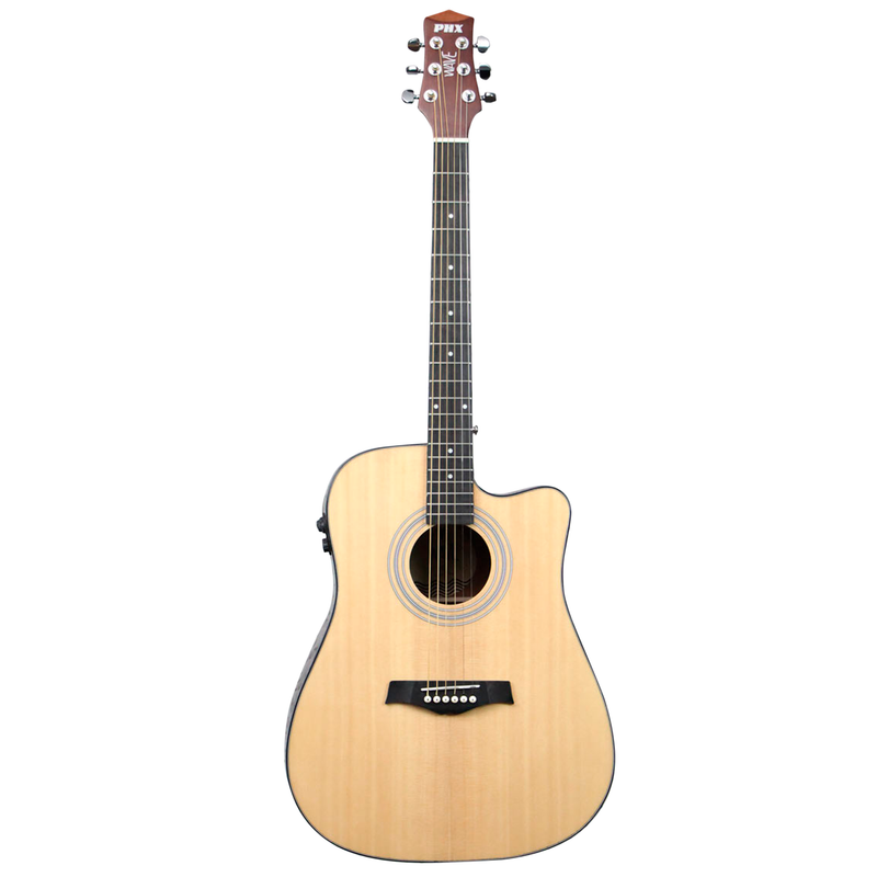 VIOLAO PHX AÇO ELET WAVE FOLK NATURAL