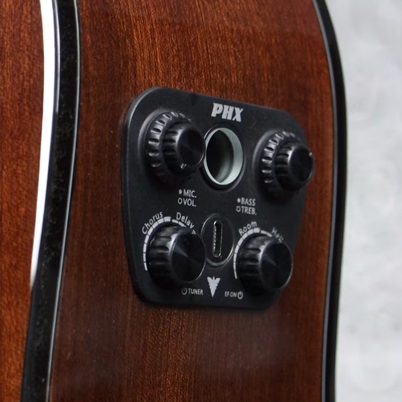 VIOLAO PHX AÇO ELET WAVE FOLK NATURAL