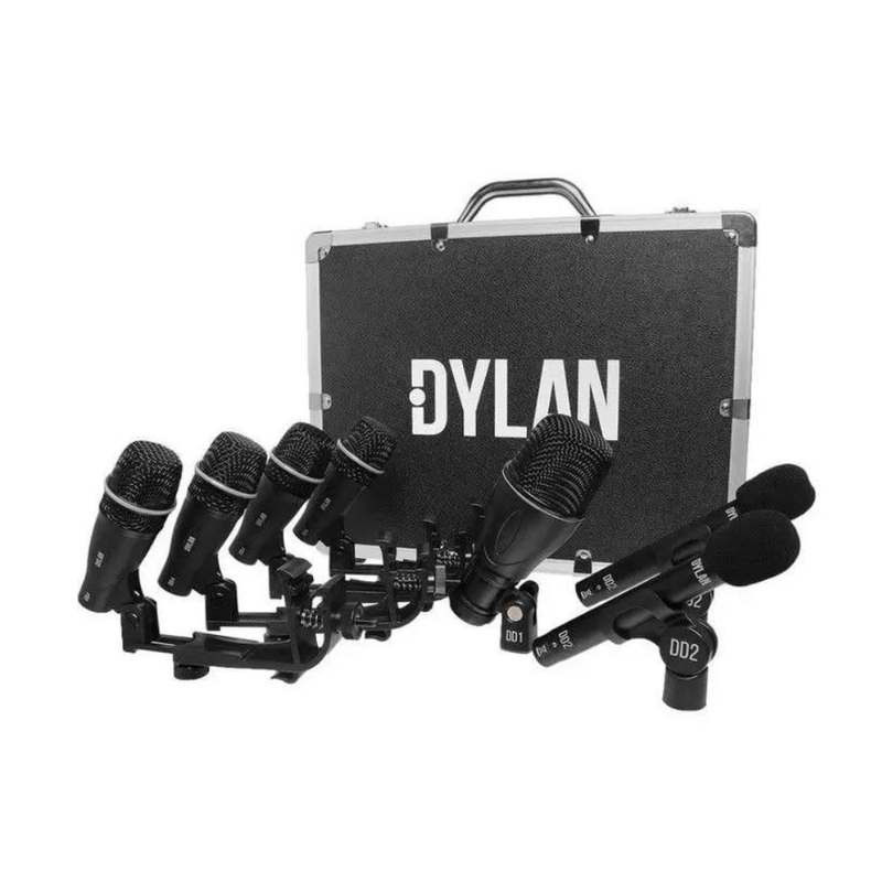 KIT MICROFONE PARA BATERIA 7 PEÇAS DYLAN DD7