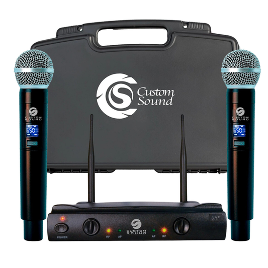 MICROFONE SEM FIO CUSTOM SOUND CW 40W