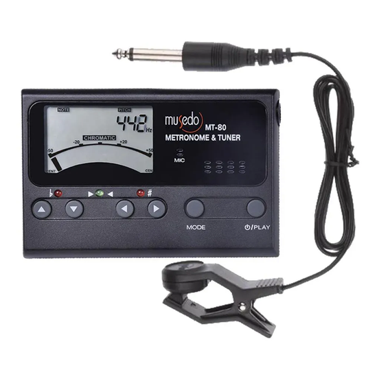 METRONOMO AFINADOR  COM DISPLAY DIGITAL MT-80