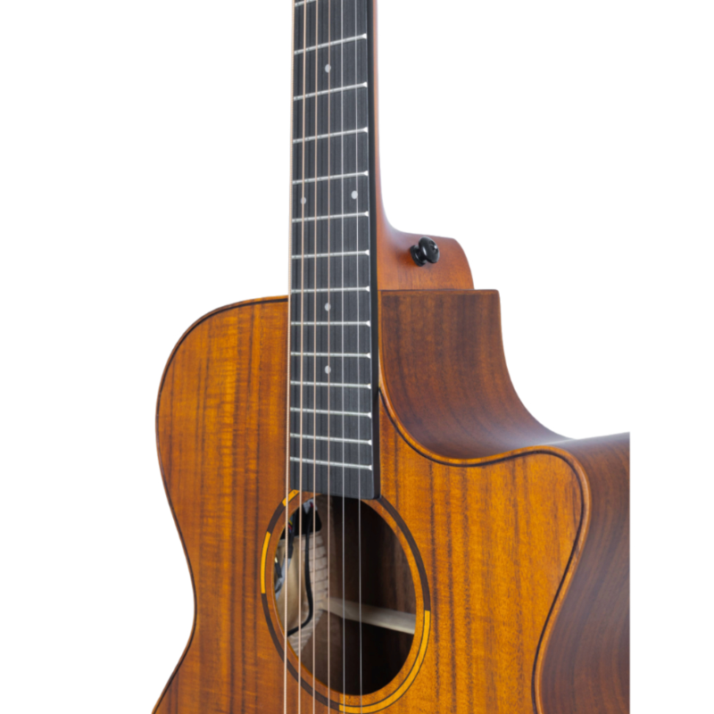 VIOLAO MEDIUM JUMBO ELEGANCE CUTAWAY EQ ACO T/ KOA B/S KOA SOLARIS NTOP TAGIMA