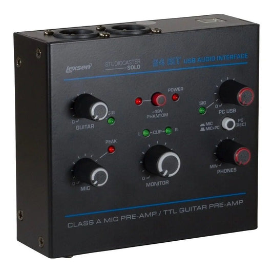 KIT INTERFACE + MICROFONE CONDENSADOR LEXSEN