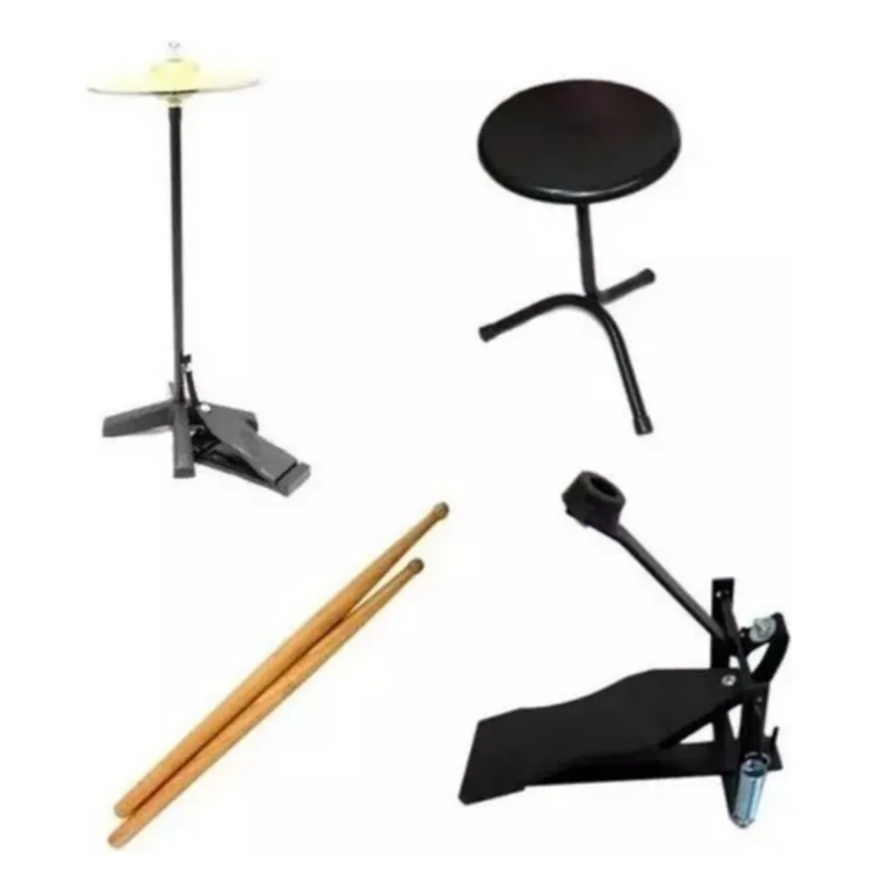 BATERIA AM2 + CHIMBAL ROCK BABY Preto