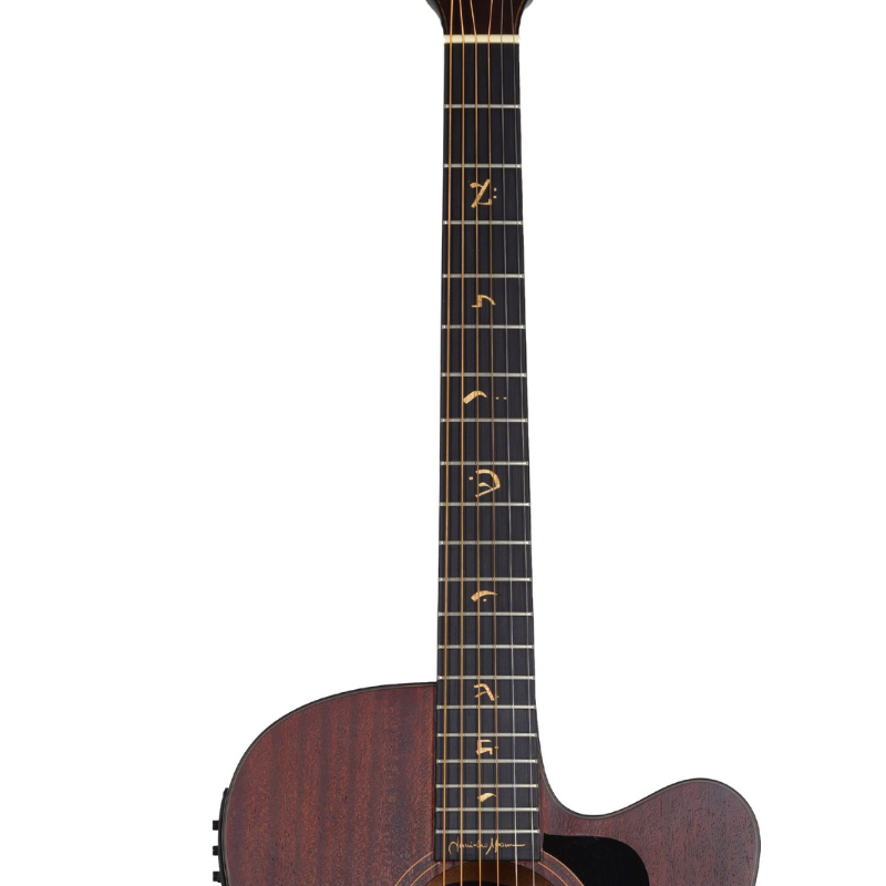 VIOLAO FOLK CUTAWAY EQ ACO T/ SAPELE B/S SAPELE JUNINHO AFRAM DKMOP DARK MAHOGANY OPEN PORE TAGIMA