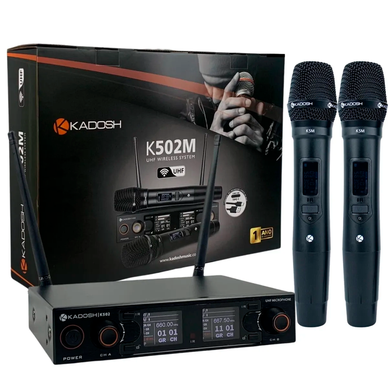 MICROFONE KADOSH SEM FIO K502M