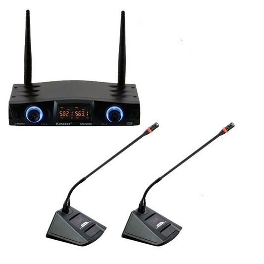 MICROFONE S/FIO KARSECT KRD200DG DUPLO GOOSENECK