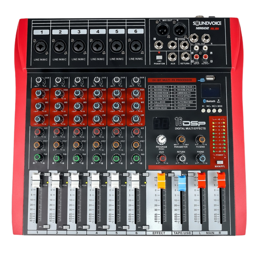 MESA DE SOM SOUNDVOICE MR602 RUBI