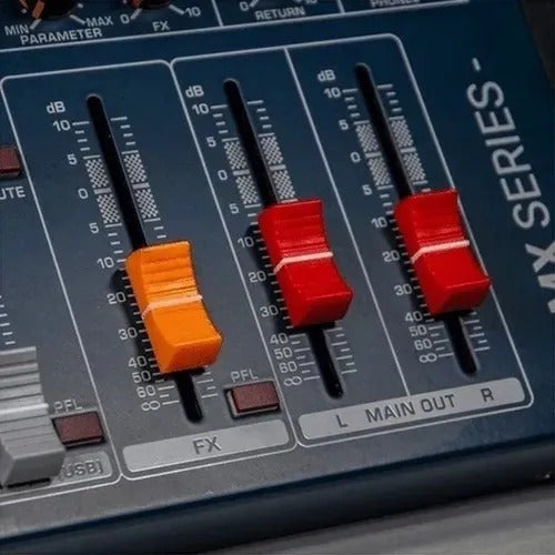 MESA DE SOM 6 CANAIS LMC6 USB LEXSEN