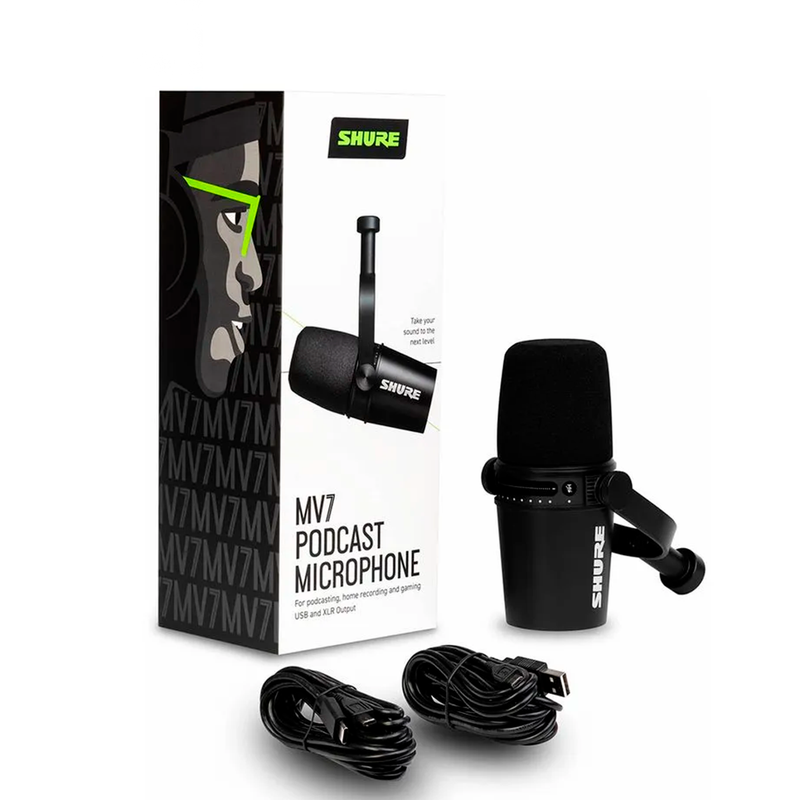 MICROFONE PARA PODCAST MV7-K SHURE