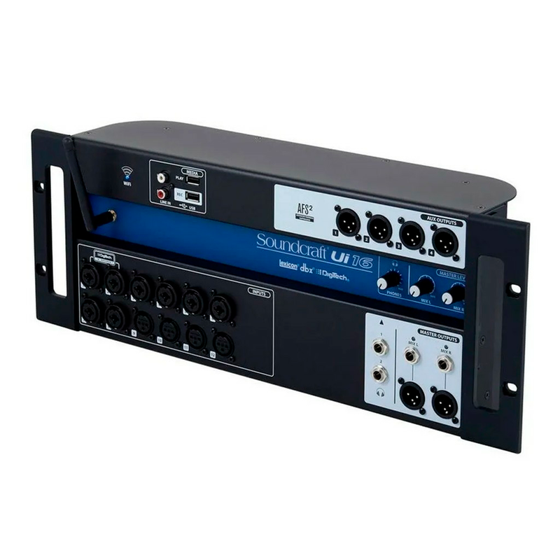 MESA DE SOM DIGITAL SOUNDCRAFT 16 CANAIS UI16