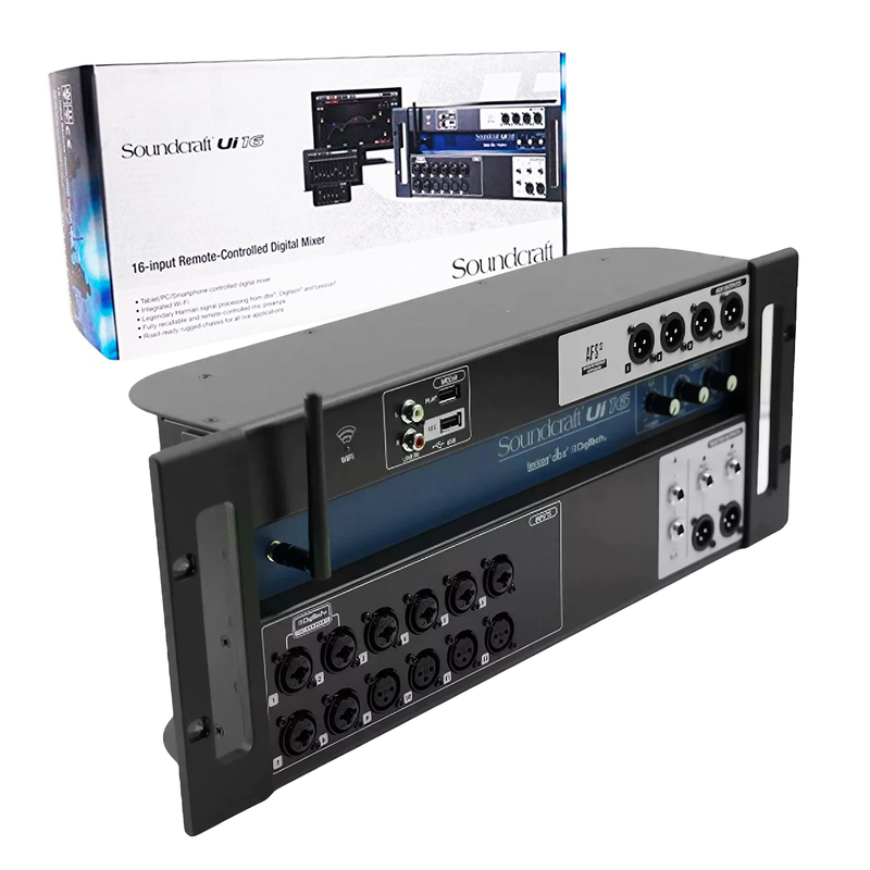 MESA DE SOM DIGITAL SOUNDCRAFT 16 CANAIS UI16