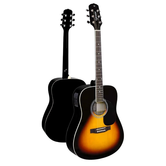 VIOLÃO AÇO ELETRICO FOLK FULL SUNBURST GIANNINI GD1