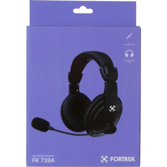 FONE DE OUVIDO COM MIC FORTREK HSL 102 PT