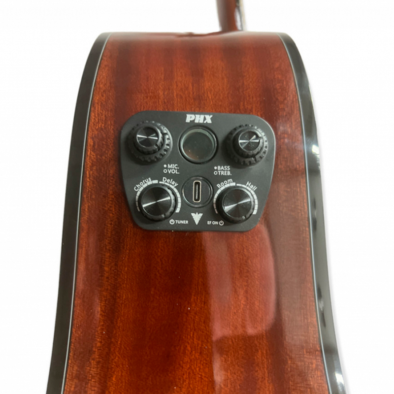 VIOLAO PHX AÇO ELET WAVE FOLK SUNBURST