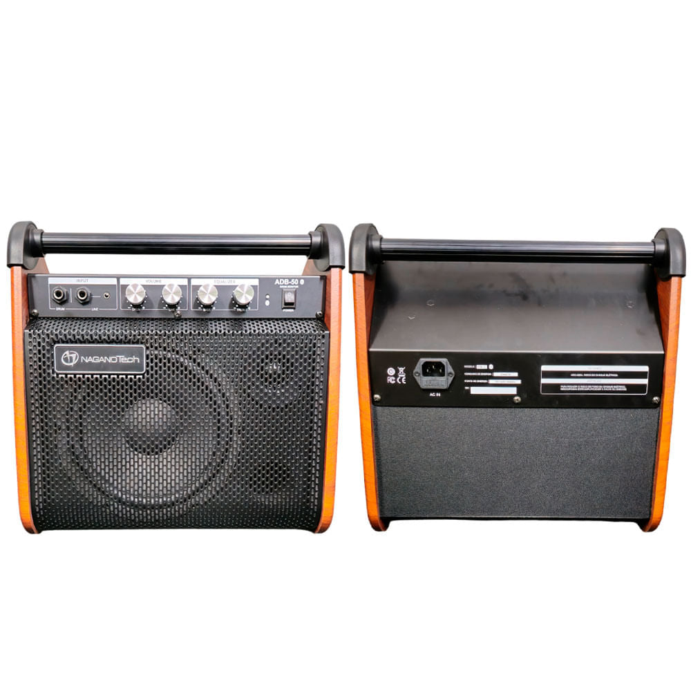 AMPLIFICADOR BATERIA ELETRONICA ADB-50 40W FALANTE 8" BI VOLT MADEIRA NAGANO TECH