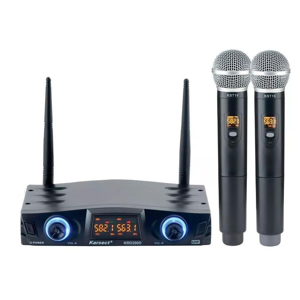 MICROFONE S/FIO KARSECT KRD200DM DUPLO MAO