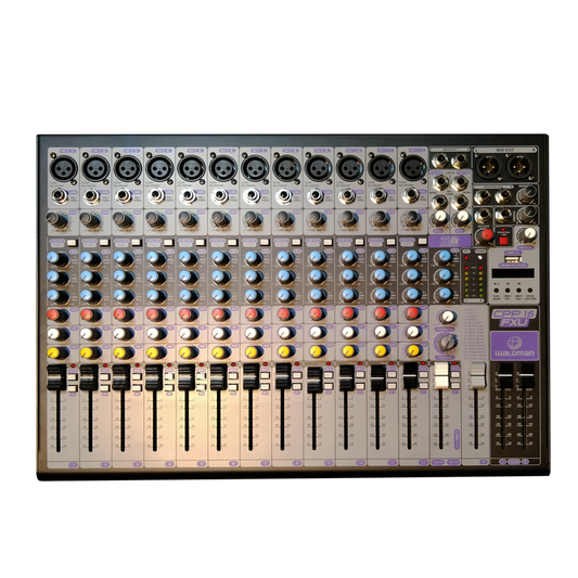 MESA DE DE SOM 16 CANAIS WALDMAN CPP-16FXU